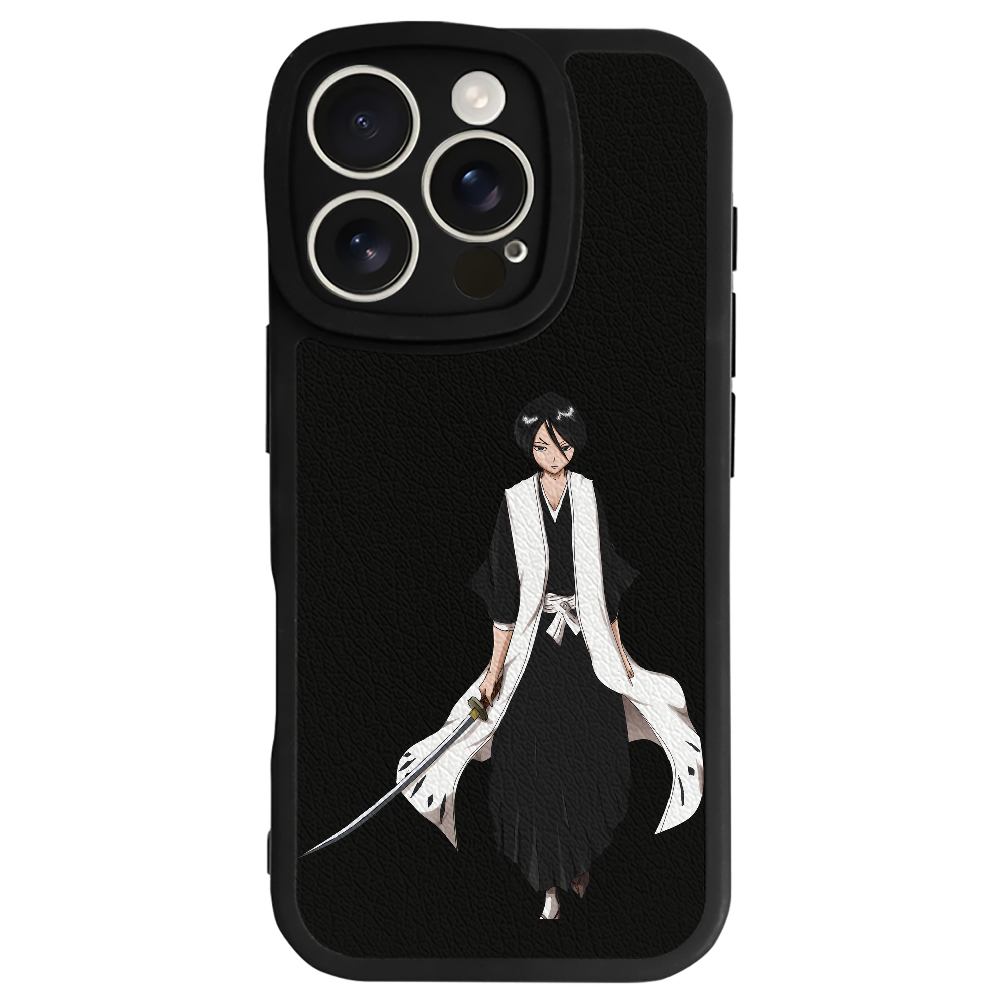 （画像用） ブリーチ 朽木ルキア BLEACH Kuchiki Rukia 【iPhone 16シリーズ対応】シリコンスマホケース（レザー調） 材質：シリコン